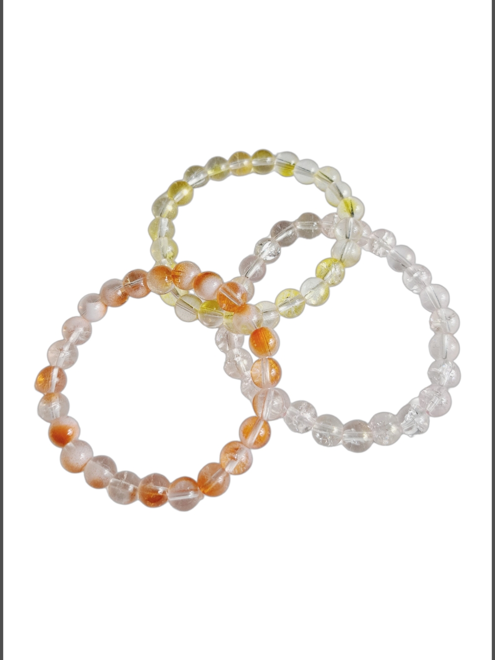 Calming Unisex Beaded Stretch Bracelets w/ Natural Stones